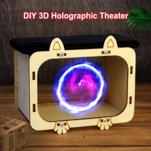 DIY 3D Holographic Cinema Projector – Educational Scientific Experiment Kit with Mobile Phone Projection
