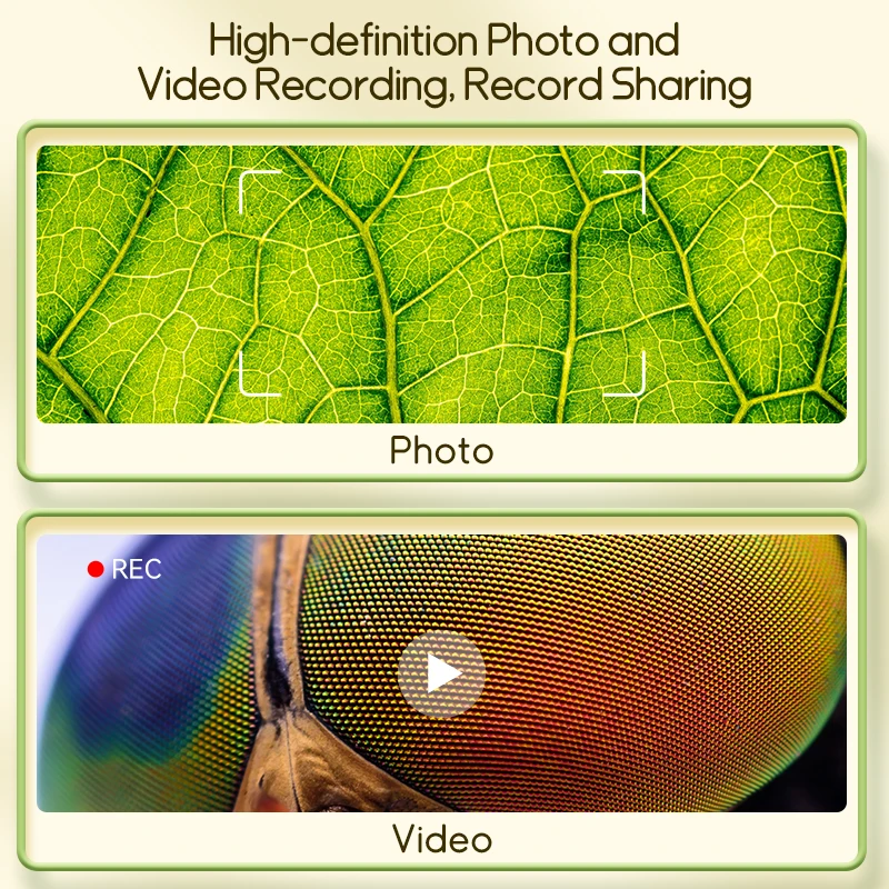 1000x Kids Microscope with LED Camera – 200MP Educational Science Toy with Photo & Video for Children - Image 6